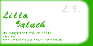 lilla valuch business card